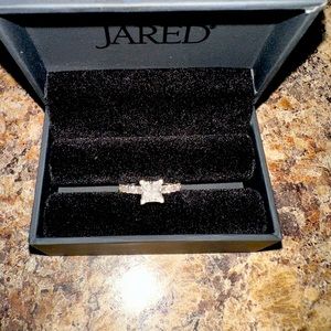 Beautiful white gold Princess Cut 1.20 carat diamond ring.